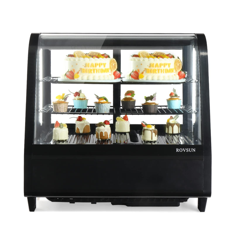 ROVSUN Commercial Countertop Refrigerator Display Refrigerator Pastry Display
