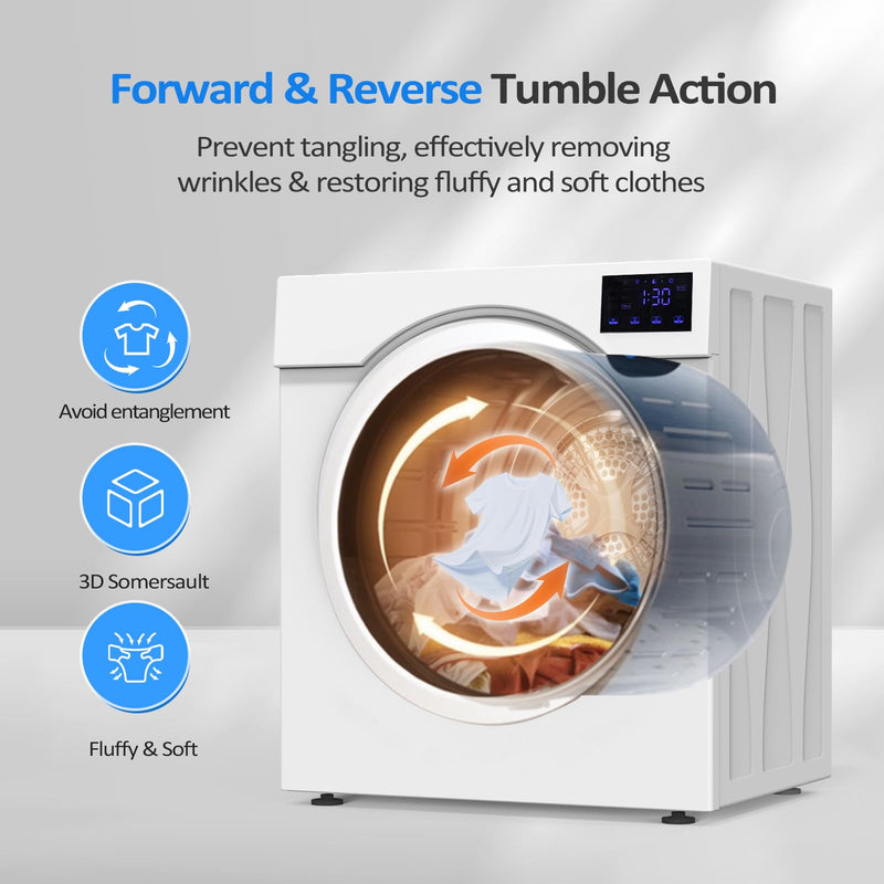 ROVSUN 13LBS Portable Clothes Dryer with Intelligent LCD Touch Screen