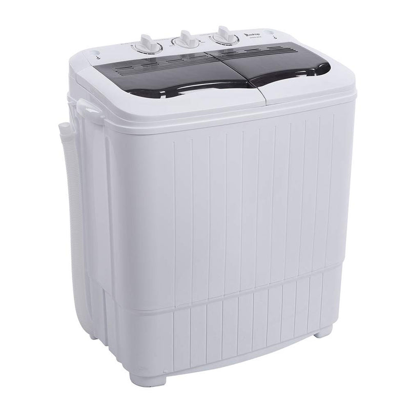 ROVSUN 14.3LBS Portable Mini Washing Machine with Pump Draining/Gravity Draining